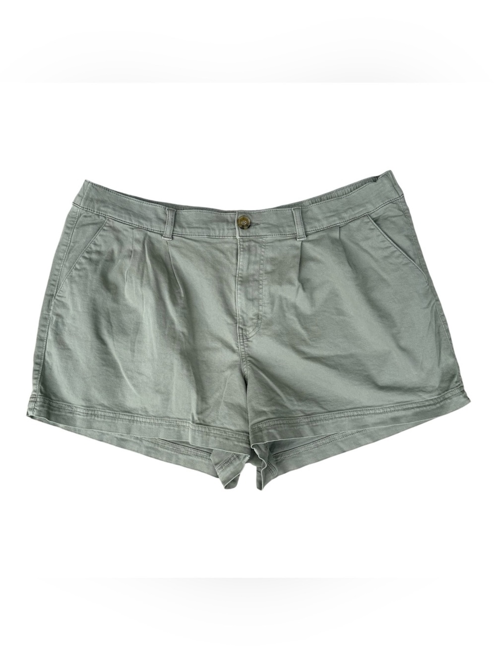 Maurice’s Women's  Pleated Cotton Blend Shorts bundle size 18 - Picture 2 of 8